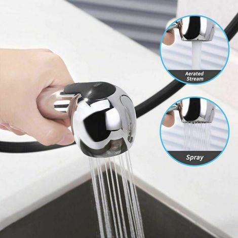 Douchette Robinet Cuisine Mousseur et brise-jet pour robinet Douchette 2 fonctions couleurs multiples Largeight (1/4)