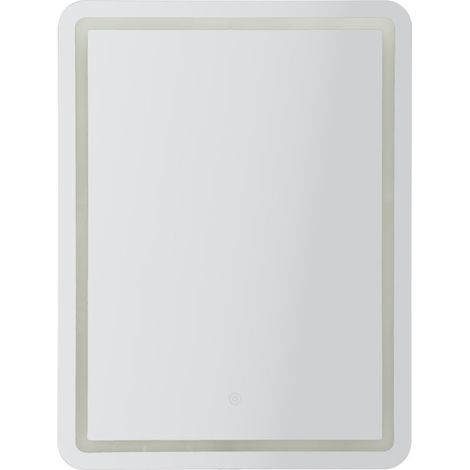 Miroir Mural LED "Simple" 80cm Argent (1/5)