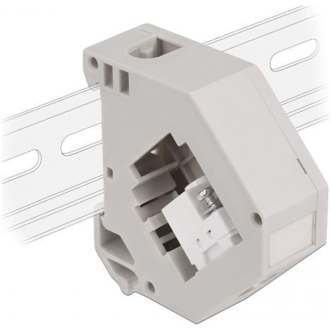 Delock Adaptador de carril DIN con Keystone IEC hembra a bloque de terminales