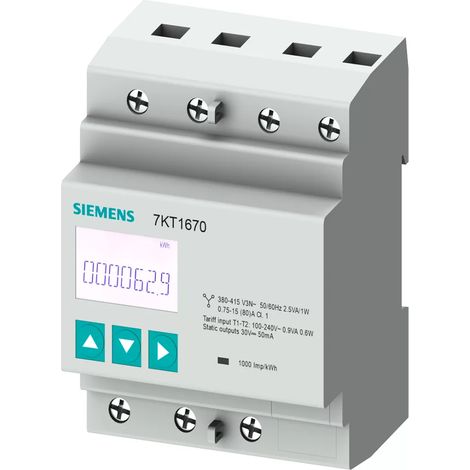 Siemens E-ZÄHLER 3PH 80A S0 (7KT1670) (1/2)