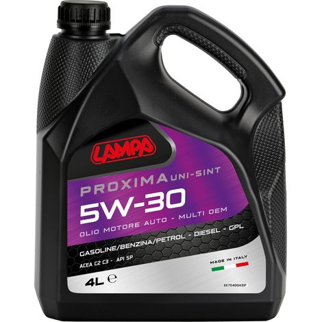 Proxima Uni-Sint 5W-30, olio motore auto - 4 L
