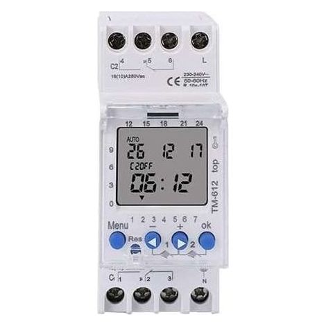 AHC822 Dual Channel Timer Switch 220V 7 Days 24 Hours Programmable Electronic LCD Digital Time Switch Digital Clock (1/3)