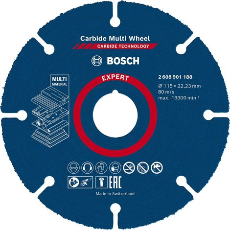 Disco de corte Bosch modelo 4059952567464 tamaño 115 mm