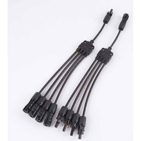 2 Y-Stecker für Solarmodule, Stecker und Buchse, Photovoltaik-Verlängerungskabel (1Y4)