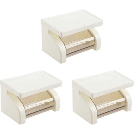 3X Support de Papier--Support de Papier de Toilette Imperméable À L'Eau Boîte de Stand Roll avec Salle de Bains ÉTagère Rack (1/5)