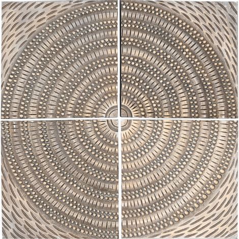 Decoracion Pared Set 4 Mdf Mango 80X3,5X80 Circulo (1/3)