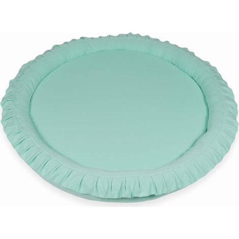Colchoneta nido para niños de 120 cm, color menta (1/2)
