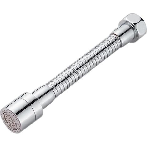 Rallonge de robinet, douche pivotante avec rallonge de flexible, rallonge de robinet, avec adaptateur et rondelle (taille : courte) (1/5)