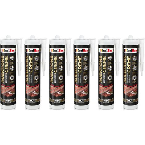 Injektionscreme Horizontalsperre 6 x 280ml Isolbau Horizontalabdichtung (1/5)