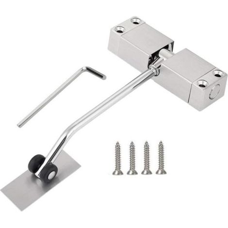 Ferme-Porte à Ressort Automatique en Acier Inoxydable Avec Vis Pour Usage Privé ou Professionnel 160x96x20mm (1/4)