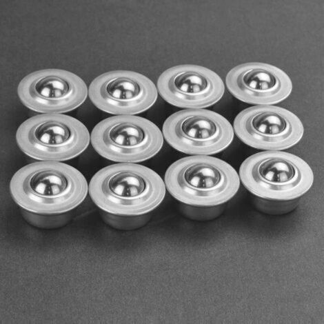 Roulettes de transfert 12 pcs – Acier au carbone galvanisé – Charge unitaire 15 kg – Pivote à 360° – Transport industriel silencieux