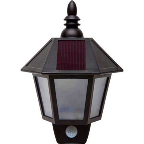 SABIR Solaire Alimenté Capteur de Mouvement Mur Lumières Extérieure de Sécurité Appliques LED Lanterne Lampe pour Jardin Terrasse Patio (1/5)