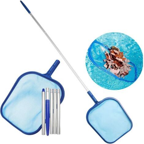 Épuisette de nettoyage pour écumoire de piscine, épuisette de nettoyage pour déchets de feuilles, épuisette pour ramassage de feuilles pour piscine, outils de nettoyage, épuisette pour poissons d'aqua (1/5)