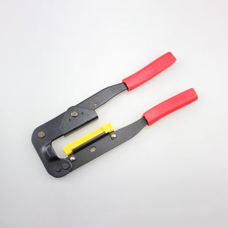 Professionelles Flachkabel-Crimpwerkzeug für präzises und zuverlässiges Handling, Crimpen und Konfektionieren von Flachkabeln. (1/3)