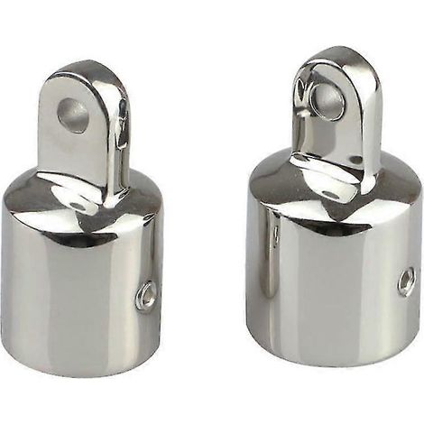 OEM-Edelstahl-Rohrösen-Endkappe, Bimini-Top-Befestigungsmaterial, Verdeckrohr-Ende, 2 x 22 mm