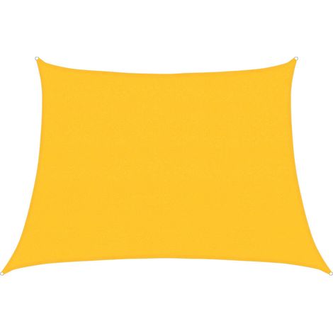 Maison Exclusive - Vela Parasole 160 g/m² Trapezio Giallo 4/5x3 m in HDPE (1/5)