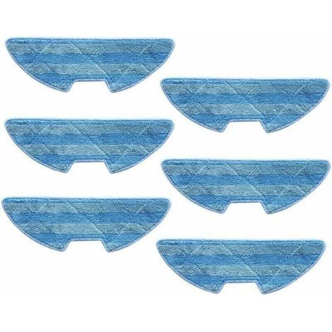 Lot de 6 Chiffons de Nettoyage pour Aspirateur Robot Proscenic VSLAM 811GB VSLAM 911SE (1/3)