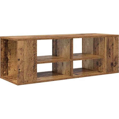 Maison Exclusive - Ensemble meuble TV Montage mural Bois Ancien 102 x 35 x 35 cm (1/5)
