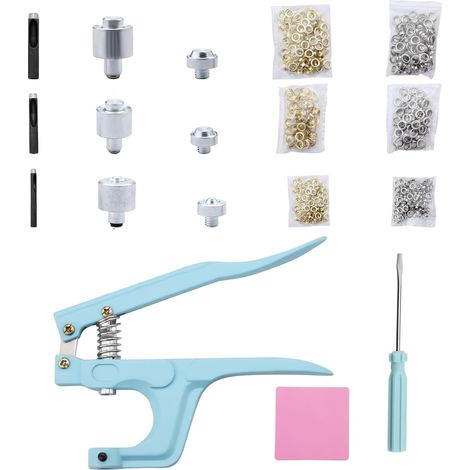 Pince à œillets 12mm métal 200 œillets, pour œillets et cuir (1/4)