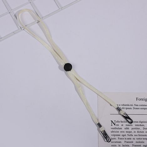 Sangle De Menton Réglable Pour Chapeau - Cordon Anti-Vent Amovible Avec Clips - Accessoire De Fixation Universel - Lot De 1 (1/2)