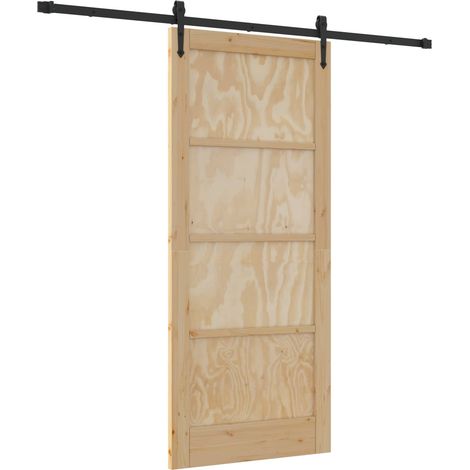 Maison Exclusive - Schiebetür ORKDAL Natur 86 x 198,5 cm Massives