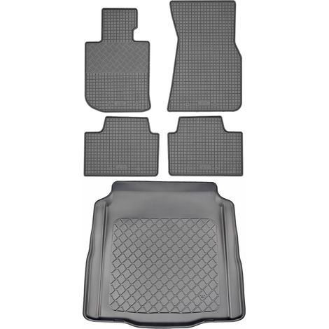 BMW Serie 3 G20 / Serie 3 G20 x-Drive Sedán (4 puertas) desde marzo de 2019. Juego de alfombrillas de goma para coche y alfombrilla para maletero.