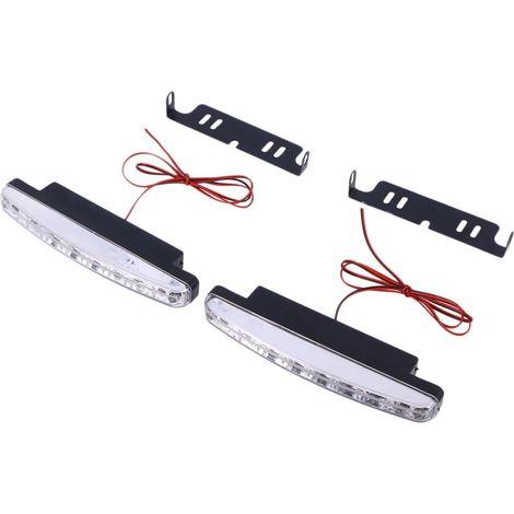 PRETYZOOM Feux Diurnes à LED pour Voiture 2 Pièces Éclairage (1/5)