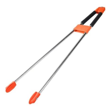 Reacher Grabber Outil Collecteur Déchets Pince Griffe Serrage Fonction Ergonomique Adaptée à Nettoyage Extérieur Enfants Adultes Collecte Feuilles, Rouge Noir -