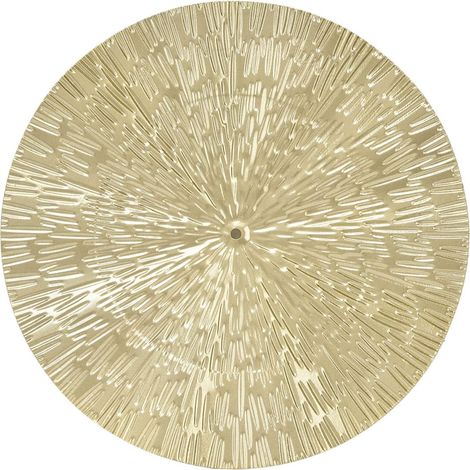 Décoration Murale Ronde, 24,5 Cm/9,6 Pouces, Matériau en Fer De Style élégant, Aspect De Texture Délicate, Cercle Irrégulier Doré (1/5)
