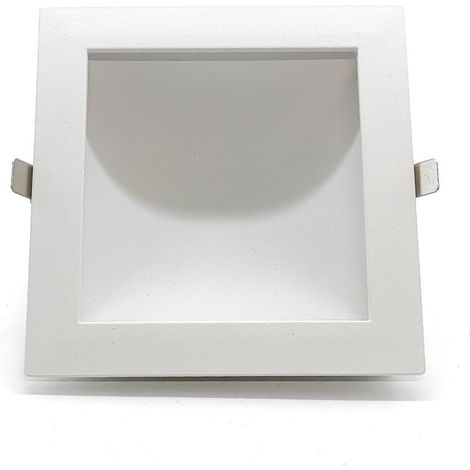 Downlight Quadrato Dimmerabile con Led Nascosto 18w 4000k e Foro 160 x 160 mm