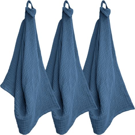 Trio de torchons de cuisine mousseline de coton KEA TABLE