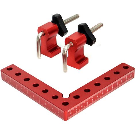 Serre-angle 90 Degres 120 X 120 Mm - Serre-joint Angle Droit Pour Menuiserie Bois Et Metal - Lot De 1 (1/5)