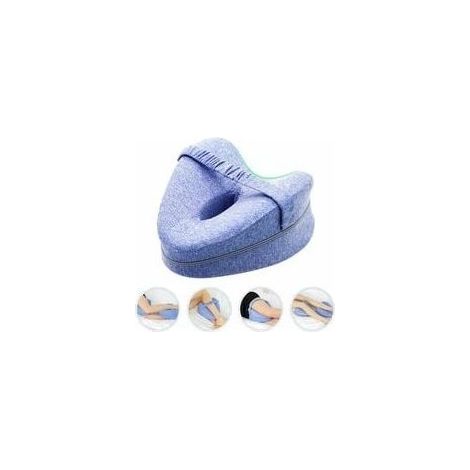 oreiller de oreiller de jambe ergonomique dormeur latéral boucle d'oreiller mémoire oreiller orthopédique oreiller genou confort de couchage optimal housse lavable oreiller pour dormeurs latéraux orei (1/4)