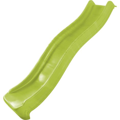 Axi Sky220 Toboggan À Eau En Vert Citron - 220 Cm Élément Complémentaire Pour Aire De Jeux / Maison De Jeu Enfant Toboggan Pour Hauteur De Estrade 120 Cm