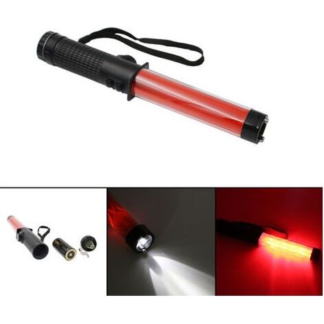 Voyant d'avertissement lampe de poche SOS lumière rouge clignotant extérieur champ d'urgence survie détresse signal lumineux (1/5)