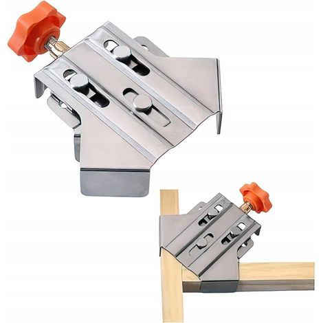Serre-joint d'angle pour charpentier, tendeur pour bois, acier inoxydable 90° Ktaft&Dele (1/5)