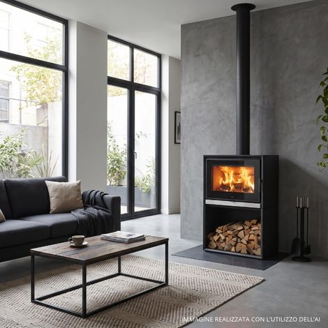 Stufa a legna Venus 110S da 9,2 kw Klover finitura stone Senza ventilazione (1/5)