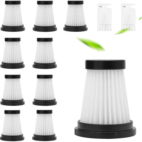 Filiyano-12 jeux de filtres HEPA pour aspirateur Genius Invictus One 1.0 x7 2.0. Les accessoires pour aspirateur permettent de nettoyer les filtres (1/5)