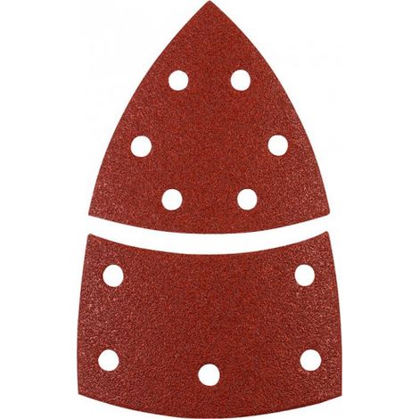 KWB lija triangulo 100x62x93 mm grano 40 49496104 , Lija triangular 100 × 62 × 93 mm grano 40 49496104 (5 uds.), diseñada para trabajos de desbaste rápido en esquinas, bordes y zon (1/3)