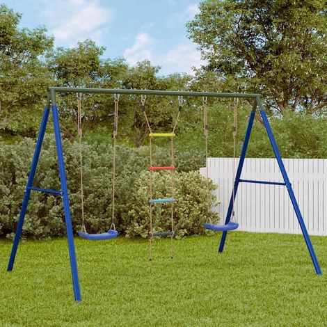 Balançoire enfant : Ensemble de balançoire d'extérieur avec balançoire jeu extérieur enfant, aire de jeu jardin, balançoire enfant , pour jardin, usage domestique , enfant 3-8 ans (1/5)