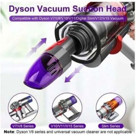 Embout d'aspiration d'air pour aspirateur Dyson V7 V8 V10 V11 V15 pour aspirer l'air des sacs d'aspirateur