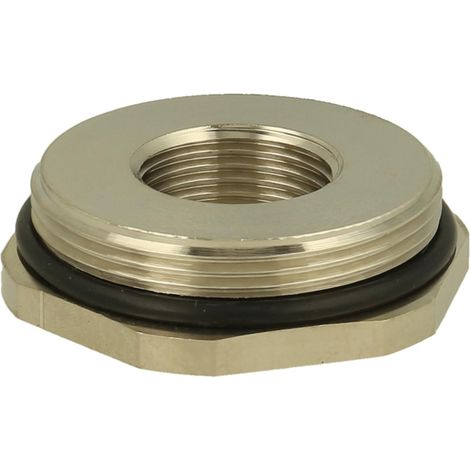 MRM-M40/M20 Reduktion sechskant, Messing, Anschlussgewinde M40, Innengewinde M20, SW43 - 1 Stück (1/3)