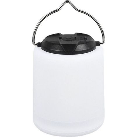 Lampe de camping rechargeable, lampe de camping LED rechargeable - lumière blanche chaude 3000K, 3 modes de luminosité réglables (1/5)