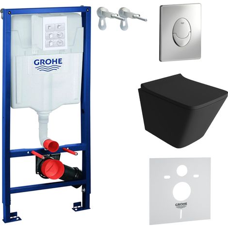 GROHE WC Set mit Vorwandelement, Wand-WC und Spülknopf (1/5)