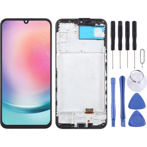 Compatible with Samsung Galaxy A24 SM-A245F, OLED touchscreen with frame (1/4)
