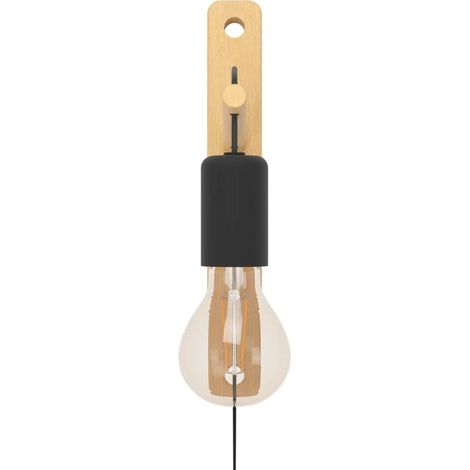 Eglo Wandleuchte Pockley E27 nickel-matt, chrom, Stahl Wandlicht (1/3)
