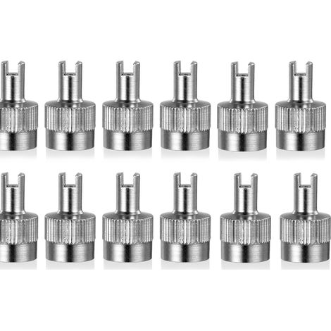 Bouchons De Valve De Voiture - 15 mm Longueur - Filetage Interne - En Cuivre - Pour Voiture Moto Vélo Scooter - Lot De 12