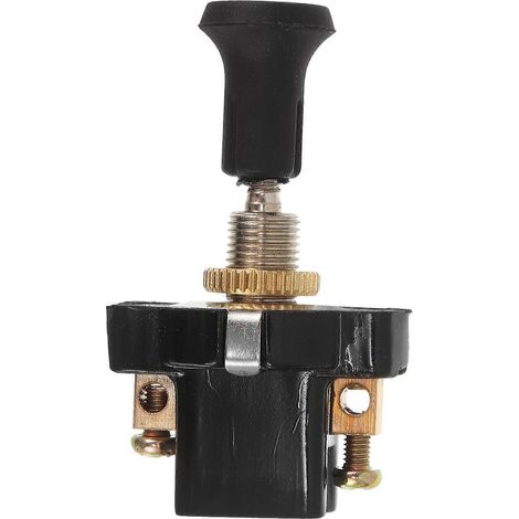 Interrupteur de phares universel 12 V/24 V, interrupteur à tirette de remplacement-5.30X3.00X2.00CM-Black (1/4)