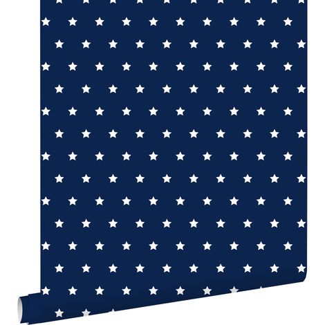 papier peint étoiles bleu marine - ESTAhome (1/5)