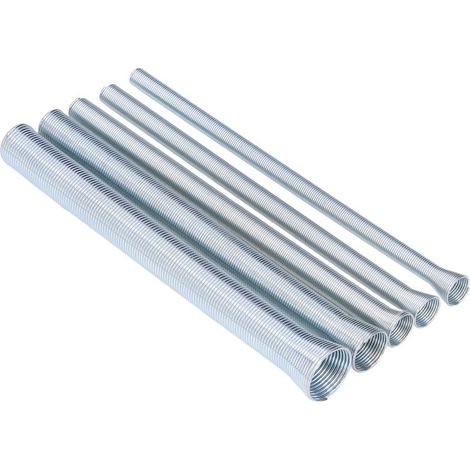 Kit 5 Cintreuses à Ressort pour Tubes Cuivre, Aluminium et Acier à Paroi Mince - Diamètres 5/8", 1/2", 3/8", 5/16", 1/4" (1/5)